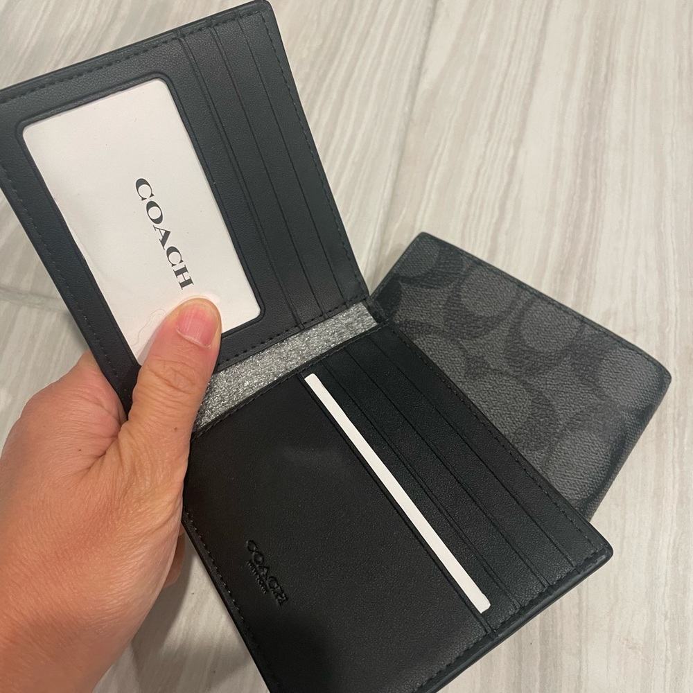 Coach ID folder Signature Leather wallet